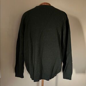 Vintage Structure Men's Dark Green Crewneck Sweater